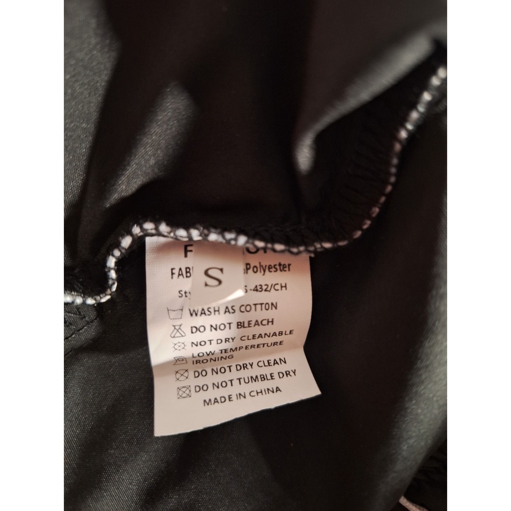 Aedceal Black Windbreaker Track Pants Side Stripe Bungee Hem size Small New - Picture 4 of 5